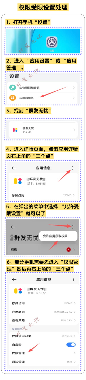 权限受限设置教程